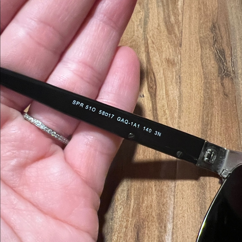 Prada Black and Silver Sunglasses - Picture 4 of 8